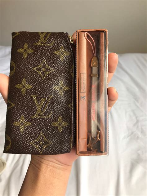 small louis vuitton wallet keychain|knockoff louis vuitton key chain.